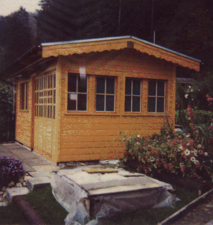 Gartenhaus und Umgebung